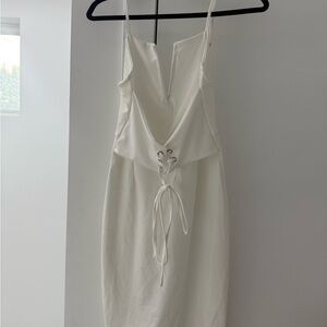 Elegant White Midi Dress